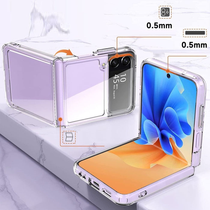 Phreeze™ Samsung Z Flip 4 Hoesje Doorzichtig - UltraHD Transparant Hoesje - Draadloos Opladen - Geschikt voor Samsung Galaxy Z Flip 4
