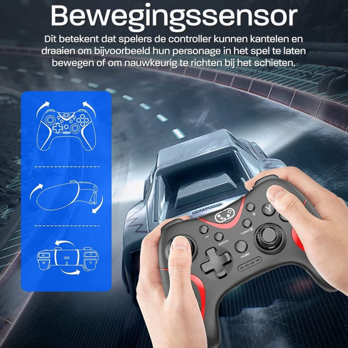 Phreeze Switch Pro Controller - Geschikt voor Nintendo Switch - Controllers Pro - Turbo - Macro - Motion Sensor - Draadloos