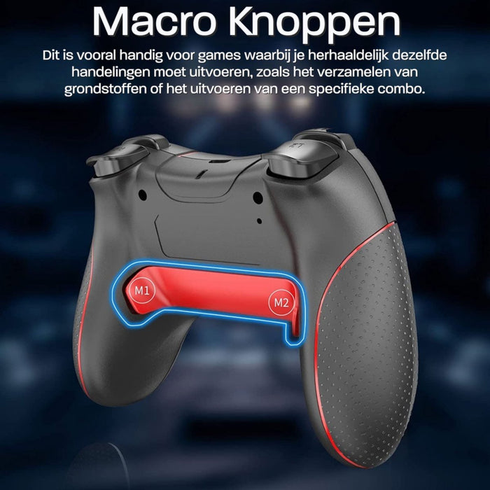 Phreeze Switch Pro Controller - Geschikt voor Nintendo Switch - Controllers Pro - Turbo - Macro - Motion Sensor - Draadloos