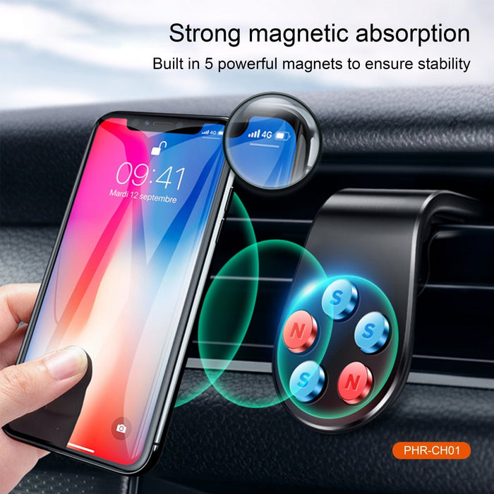 Magnetische telefoonhouder auto met & draadloos opladen — Phreeze