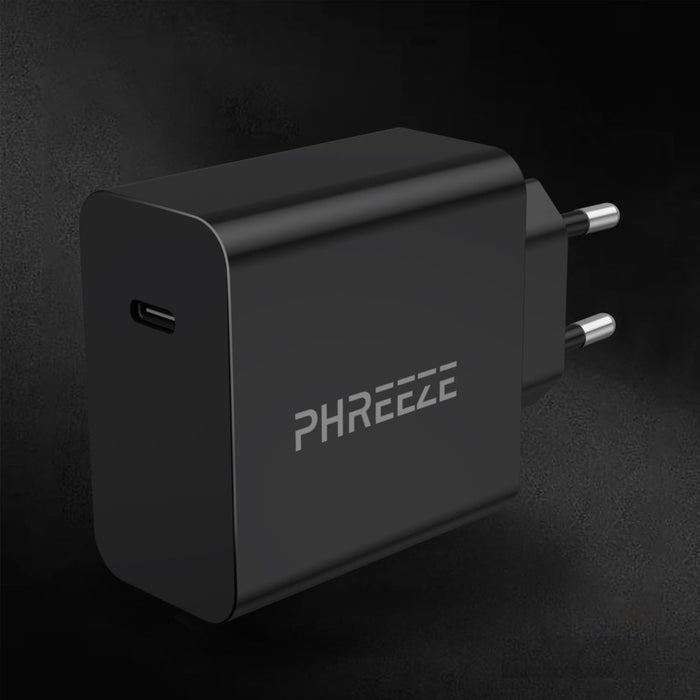 Phreeze USB-C Adapter - 2 Stuks - Super Fast Charge 2.0 - 45W - Zwart - Oplader voor Samsung S22, S21, S20 Ultra, Tab S7, Tab S8, Z Fold3, Note 20, Z Flip3, iPhone 14, iPhone 13, Macbook Air en iPad Pro