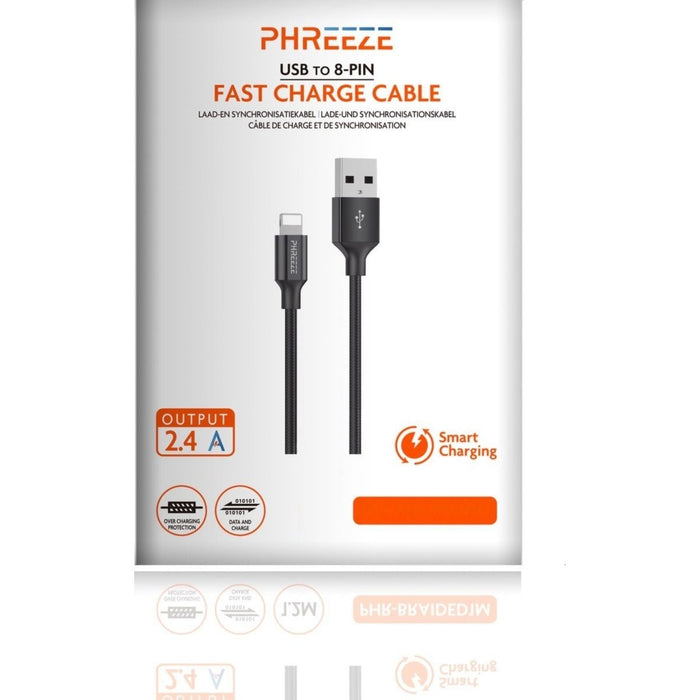 Phreeze® USB iPhone Adapter + USB Lightning Kabel - Milieuvriendelijk - Gecertificeerd - Geschikt voor Apple iPad 2017/2018/10.2 en iPhone XS/XR/10/8/7/SE