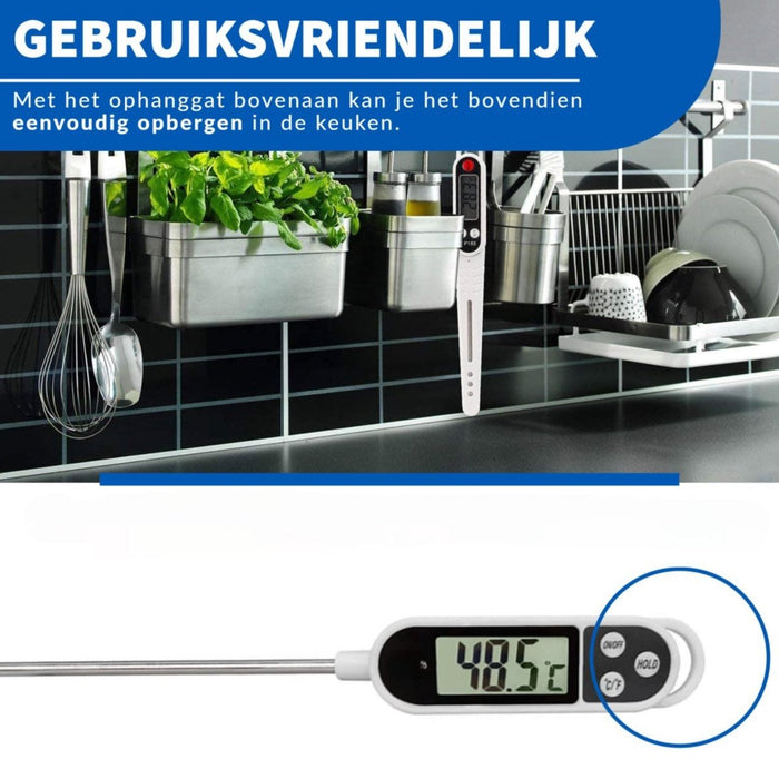 Phreeze Vleesthermometer - Digitaal - Thermometer BBQ - Kernthermometer - Digitale Vlees Thermometer - Grillmeister - Gadgets - Phreeze