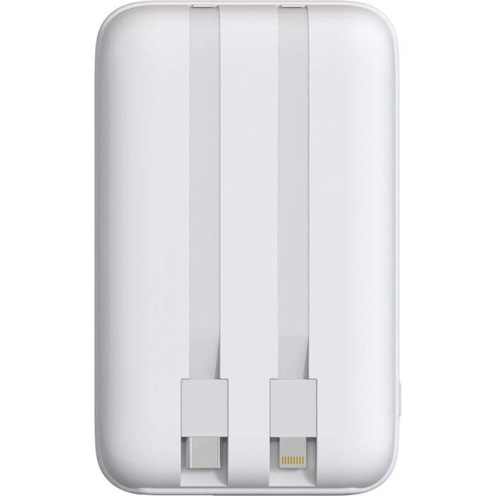 Powerbank 10000 mAh met ingebouwde USB-C + Apple Lightning kabel - MagSafe Powerbank - Powerbank iPhone - Magnetische Bevestiging aan iPhone 14/13/12 - Powerbanks - Phreeze