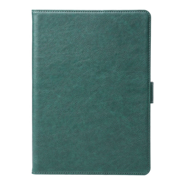 Premium iPad 2018/2017/Air 2/ Air Hoes - Luxe iPad Hoesje - Vegan Lederen Cover voor iPad Air & Air 2 - Book Case voor iPad 5e en 6e Generatie - Premium Tablethoes voor Apple iPad 9.7 - Groen