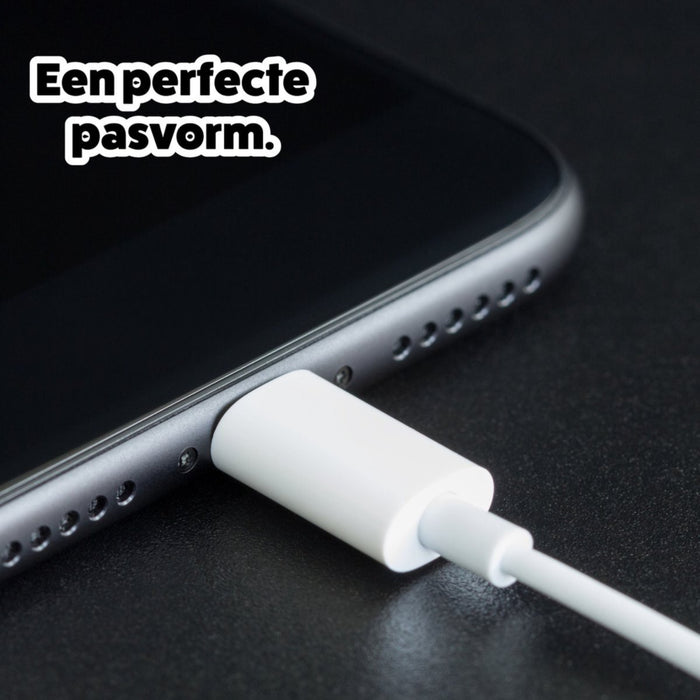 Quick Charge USB-C stekker met iPhone kabel 2 meter – geschikt voor Apple iPhone 13 – iPhone lader – iPhone 13 Pro – iPhone 13 Pro Max – iPhone 12 – 20W USB-C oplader - snellader