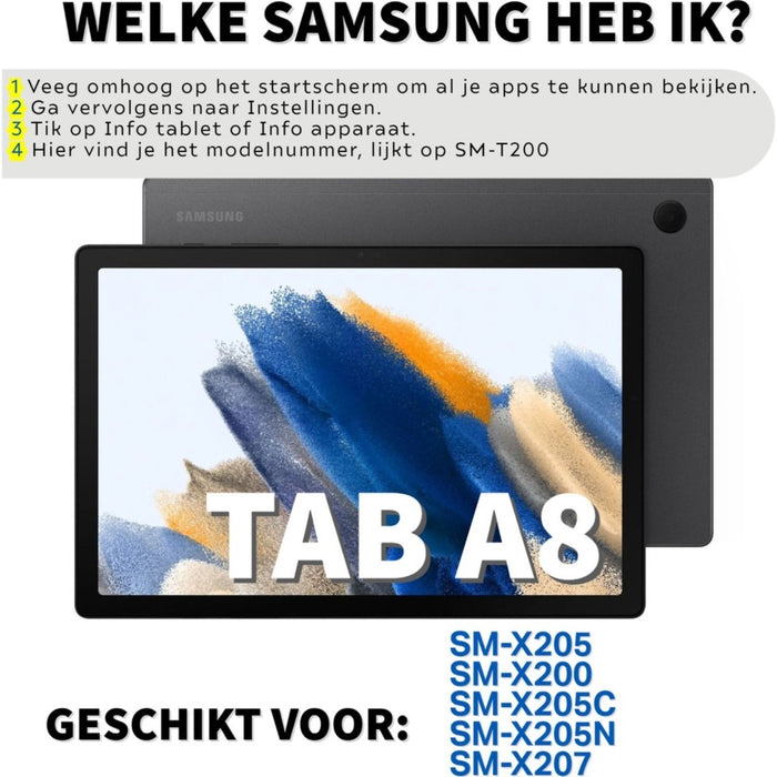 Samsung Galaxy Tab A8 (2021/2022) Tablet Hoes - Phreeze Back Cover Tablet Case - Rood - Transparant - Tablet Hoezen - Phreeze