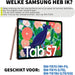Samsung Galaxy Tab S7 Hoes - Phreeze Back Cover Tablet Hoesje - Blauw - Transparant - Tablet Hoezen - Phreeze