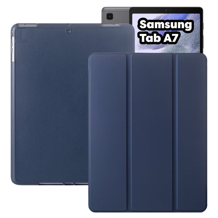 Samsung Tab A7 Hoes - Donker Blauw Smart Folio met Samsung S Pen Vakje - Samsung Galaxy Tab A7 2020 Cover - Samsung Galaxy Tab A7 Hoesje