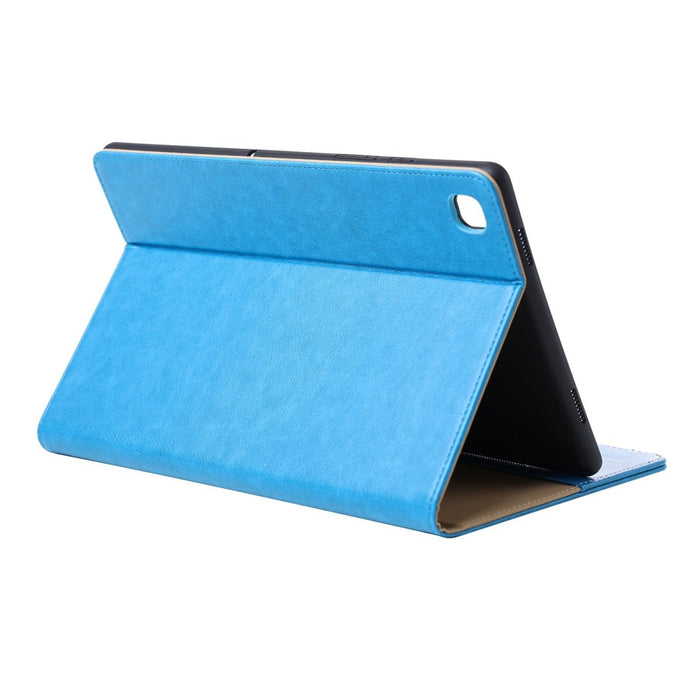 Samsung Tab A7 Hoesje - Vegan Leer - Book Case Samsung Tab A7 (2020) - Samsung Tab A7 Hoes - Cover voor de Samsung Galaxy Tablet A7 2020 - 10.4 inch - Blauw