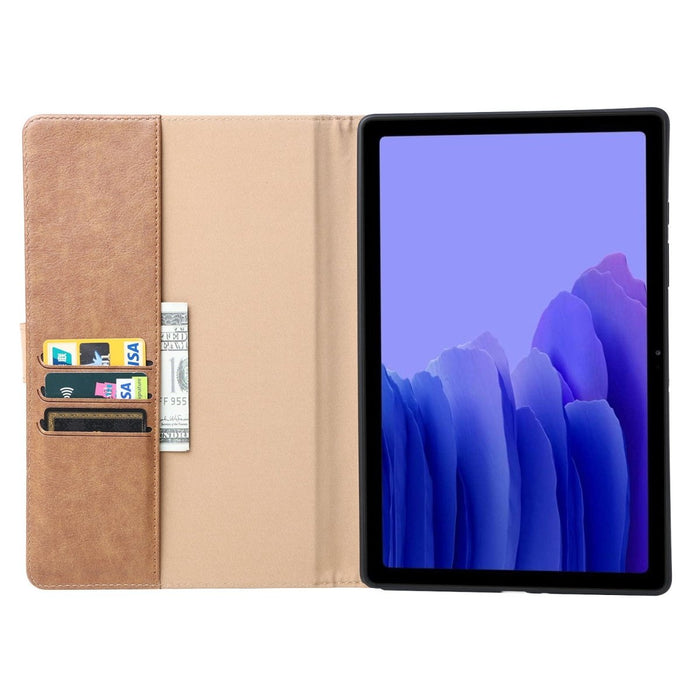 Samsung Tab A7 Hoesje - Vegan Leer - Book Case Samsung Tab A7 (2020) - Samsung Tab A7 Hoes - Cover voor de Samsung Galaxy Tablet A7 2020 - 10.4 inch - Bruin