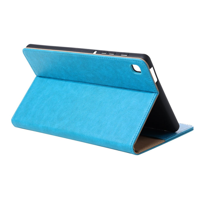 Samsung Tab A7 Lite Hoesje - Vegan Leer - Book Case Samsung Tab A7 Lite (2021) - Samsung Tab A7 Lite Hoes - Cover voor de Samsung Galaxy Tablet A7 Lite 2021 - 8.7 inch - Blauw