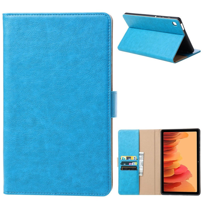 Samsung Tab A7 Lite Hoesje - Vegan Leer - Book Case Samsung Tab A7 Lite (2021) - Samsung Tab A7 Lite Hoes - Cover voor de Samsung Galaxy Tablet A7 Lite 2021 - 8.7 inch - Blauw