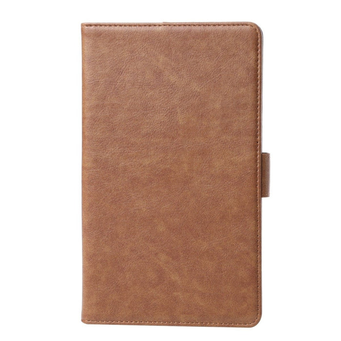Samsung Tab A7 Lite Hoesje - Vegan Leer - Book Case Samsung Tab A7 Lite (2021) - Samsung Tab A7 Lite Hoes - Cover voor de Samsung Galaxy Tablet A7 Lite 2021 - 8.7 inch - Bruin