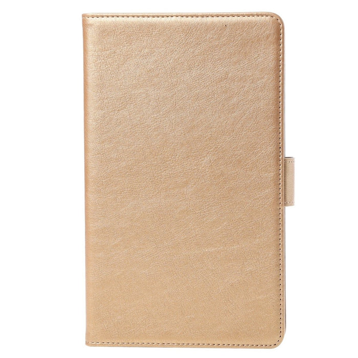 Samsung Tab A7 Lite Hoesje - Vegan Leer - Book Case Samsung Tab A7 Lite (2021) - Samsung Tab A7 Lite Hoes - Cover voor de Samsung Galaxy Tablet A7 Lite 2021 - 8.7 inch - Goud