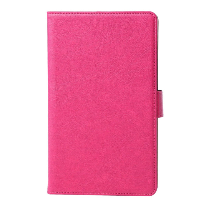 Samsung Tab A7 Lite Hoesje - Vegan Leer - Book Case Samsung Tab A7 Lite (2021) - Samsung Tab A7 Lite Hoes - Cover voor de Samsung Galaxy Tablet A7 Lite 2021 - 8.7 inch - Roze