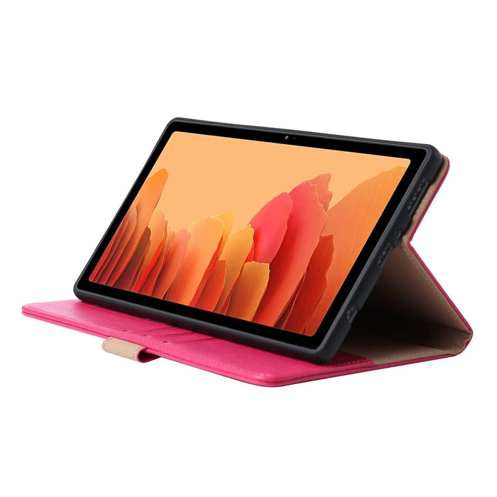 Samsung Tab A7 Lite Hoesje - Vegan Leer - Book Case Samsung Tab A7 Lite (2021) - Samsung Tab A7 Lite Hoes - Cover voor de Samsung Galaxy Tablet A7 Lite 2021 - 8.7 inch - Roze