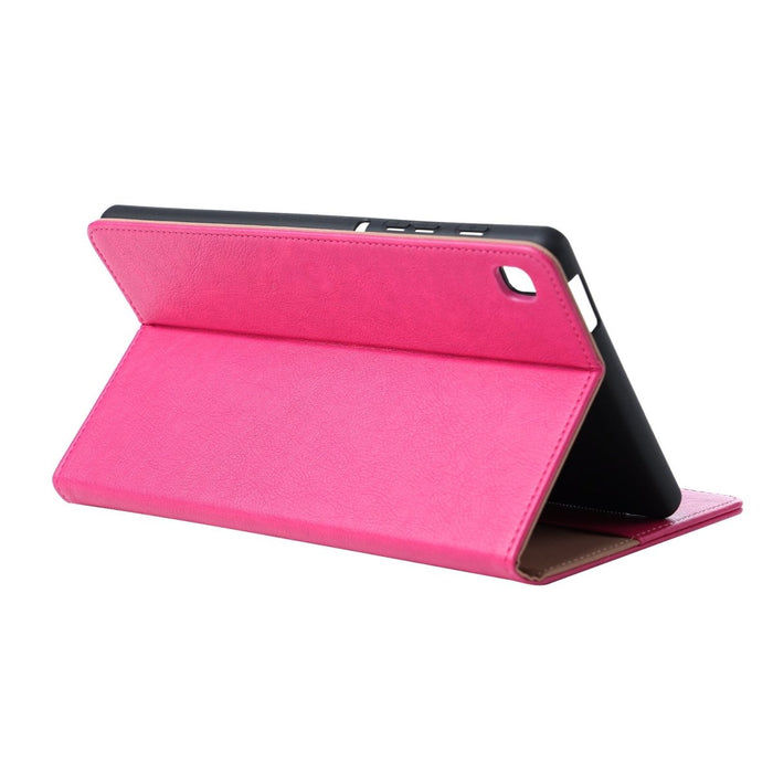 Samsung Tab A7 Lite Hoesje - Vegan Leer - Book Case Samsung Tab A7 Lite (2021) - Samsung Tab A7 Lite Hoes - Cover voor de Samsung Galaxy Tablet A7 Lite 2021 - 8.7 inch - Roze