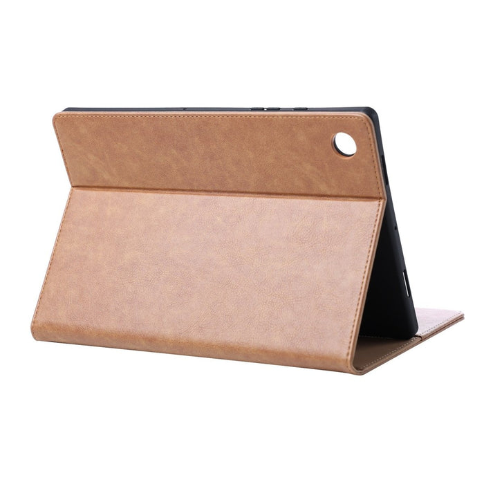 Samsung Tab A8 Hoesje - Vegan Leer - Book Case Samsung Tab A8 (2022) - Samsung Tab A8 Hoes - Cover voor de Samsung Galaxy Tablet A8 2022 - 10.5 inch - Bruin