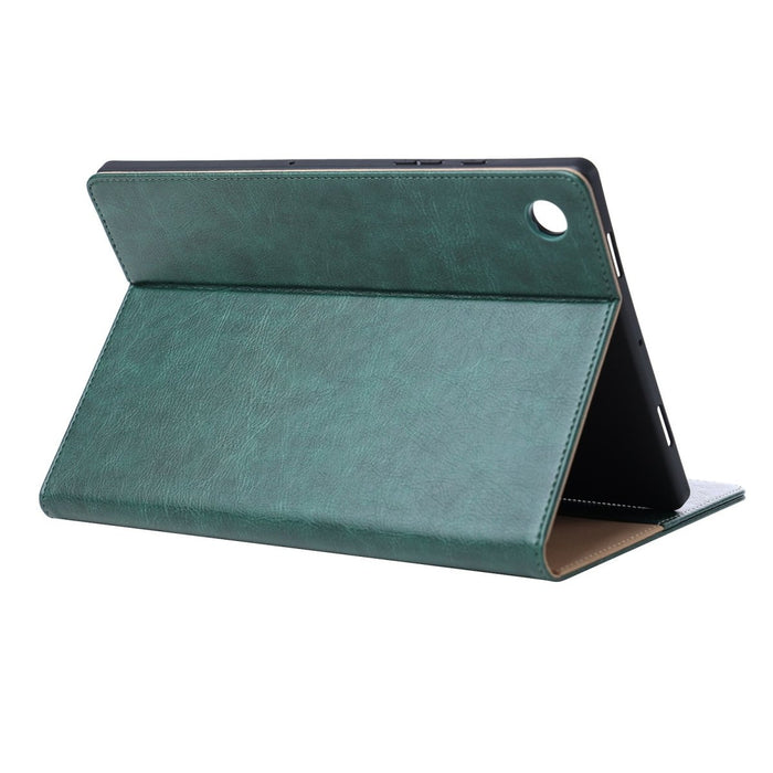 Samsung Tab A8 Hoesje - Vegan Leer - Book Case Samsung Tab A8 (2022) - Samsung Tab A8 Hoes - Cover voor de Samsung Galaxy Tablet A8 2022 - 10.5 inch - Groen