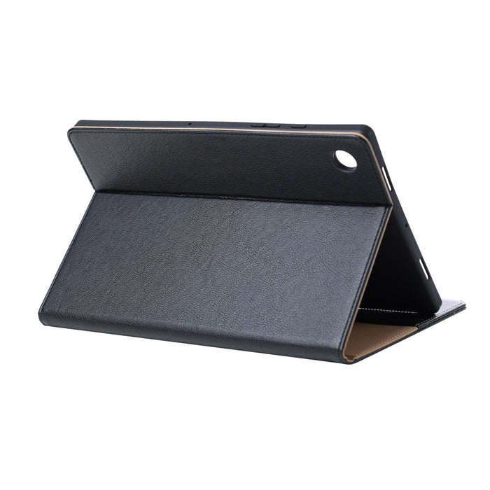 Samsung Tab A8 Hoesje - Vegan Leer - Book Case Samsung Tab A8 (2022) - Samsung Tab A8 Hoes - Cover voor de Samsung Galaxy Tablet A8 2022 - 10.5 inch - Zwart