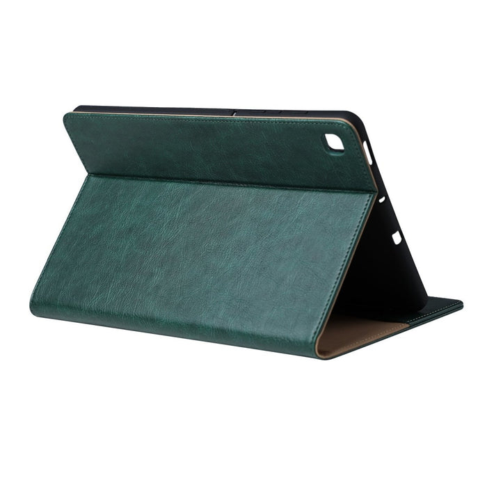 Samsung Tab S6 Lite Hoesje - Vegan Leer - Book Case Samsung Tab S6 Lite (2020) - Samsung Tab S6 Lite Hoes - Cover voor de Samsung Galaxy Tablet S6 Lite 2020 - 10.4 inch - Groen