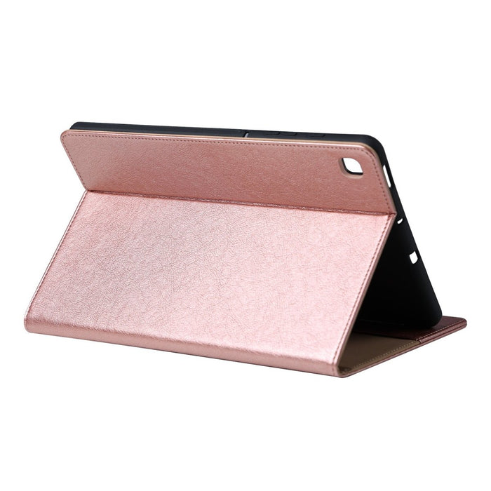 Samsung Tab S6 Lite Hoesje - Vegan Leer - Book Case Samsung Tab S6 Lite (2020) - Samsung Tab S6 Lite Hoes - Cover voor de Samsung Galaxy Tablet S6 Lite 2020 - 10.4 inch - Roze Goud