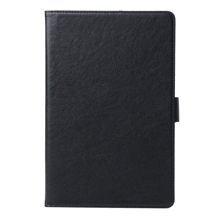 Samsung Tab S6 Lite Hoesje - Vegan Leer - Book Case Samsung Tab S6 Lite (2020) - Samsung Tab S6 Lite Hoes - Cover voor de Samsung Galaxy Tablet S6 Lite 2020 - 10.4 inch - Zwart