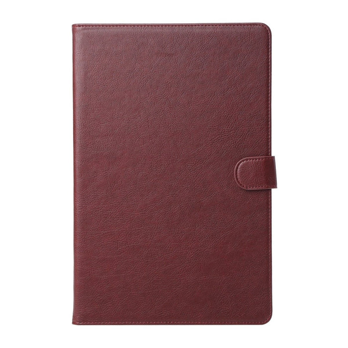 Samsung Tab S7 FE Hoesje - Vegan Leer - Book Case Samsung Tab S7 FE (2021) 12.4 - Samsung Tab S7 FE Hoes - Cover voor de Samsung Galaxy Tablet S7 Fan Edition 2021 - 12.4 inch - Rood