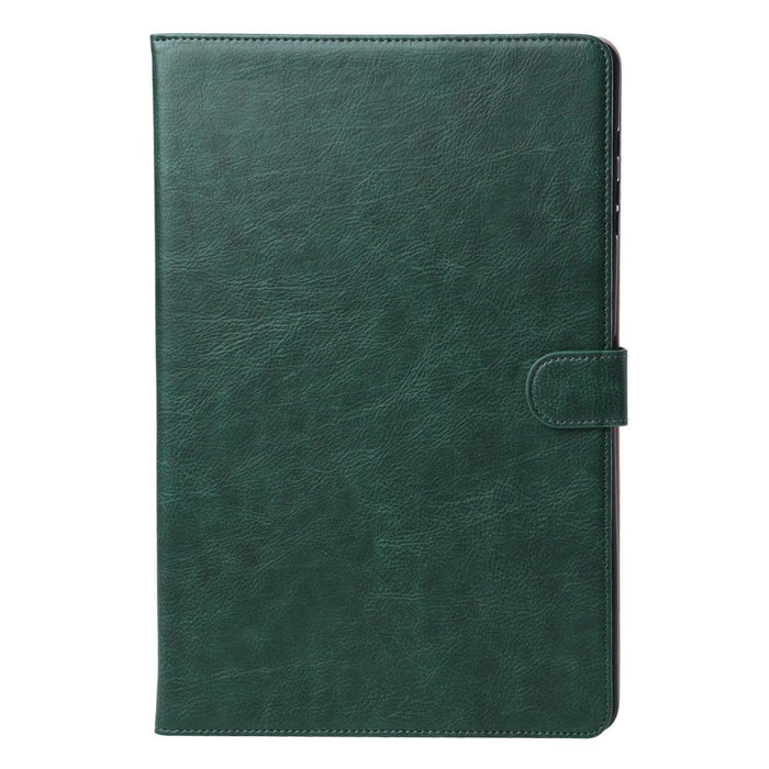 Samsung Tab S7 FE Hoesje - Vegan Leer - Book Case Samsung Tab S7 FE (2021) 12.4 - Samsung Tab S7 FE Hoes - Cover voor de Samsung Galaxy Tablet S7 Fan Edition 2021 - 12.4 inch - Groen