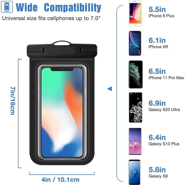 Samsung Waterdichte Telefoon Hoesje / Case / Cover / Zakje | Geschikt voor Samsung / Apple iPhone / Huawei / HTC / LG / Xiaomi / OPPO / iPhone 11 / iPhone 8 / iPhone 12