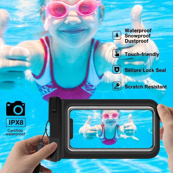 Samsung Waterdichte Telefoon Hoesje / Case / Cover / Zakje | Geschikt voor Samsung / Apple iPhone / Huawei / HTC / LG / Xiaomi / OPPO / iPhone 11 / iPhone 8 / iPhone 12