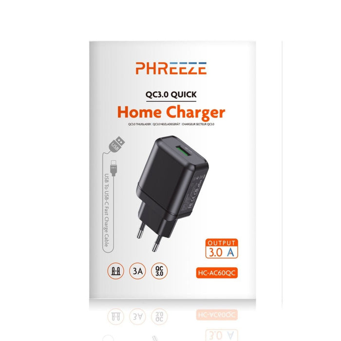 Snellader met USB-C Kabel voor Samsung S21/S20/S10/A51/A53/S22/A13/A50/S9/A52 - Quick Charge 18W - Gecertificeerde USB Adapter met USB-C Kabel