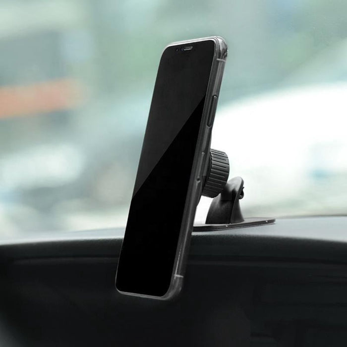 Telefoon Houder Auto - Plakmontage - Magneet - Zwart - Geschikt voor iPhone / Samsung / Universeel | Telefoonhouders Auto |Telefoonstandaaard | Houder Telefoon Auto | Houder Gsm Auto