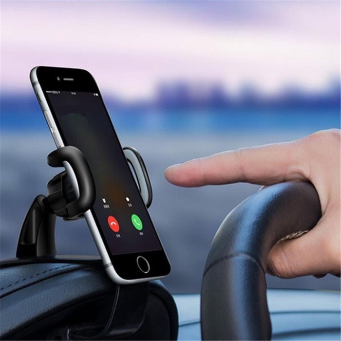 Telefoonhouder Auto - Dashboard Telefoonhouder - Klem - Universeel - Samsung - Iphone - Huawei - Voorruit Telefoonhouder - Verstelbaar - Mobiele houder - Premium - GSM houder - Carbon fiber - Zwart