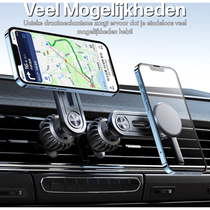 Telefoonhouder Auto Magneet - Ventilatie Telefoonhouders - Auto Accessoires - Verstelbaar - Luchtrooster GSM Mount - Telefoonhouders - Phreeze