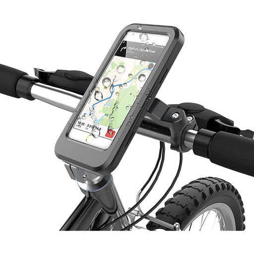 Telefoonhouder Fiets Waterdicht - Verstelbaar - Universeel - 360 Draaibaar - Fiets Accessoires - Zwart - Telefoonhouders - Phreeze