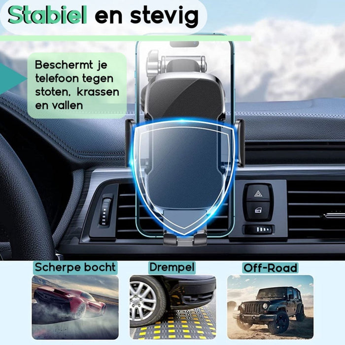 Telefoonhouder Met Zuignap - Autohouder Voor Voorruit En Dashboard - GSM Houder - Stevige Zuignap Met Gel Van 3M - Telefoonhouders - Auto Accessoires - Telefoonhouders - Phreeze