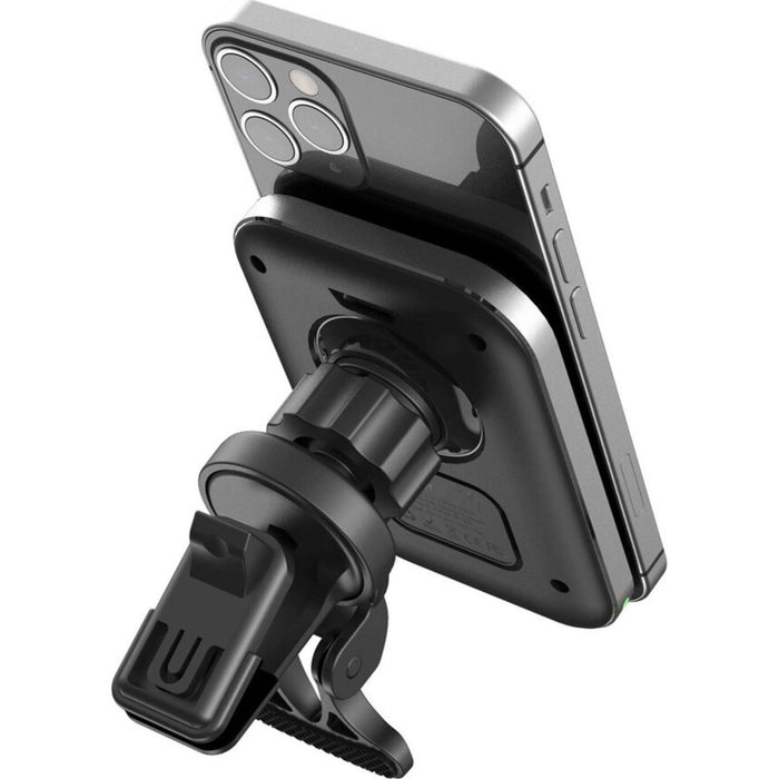 Telefoonhouders Auto met Zuignap + Ventilatierooster - MagSafe Autohouder - 15W Draadloos Snelladen - Geschikt voor iPhone 12/13/14 - Autolader voor Raam, Dashboard, Ventilatierooster en Bureau - GSM Houder Auto - Telefoonhouder Auto Ventilatie