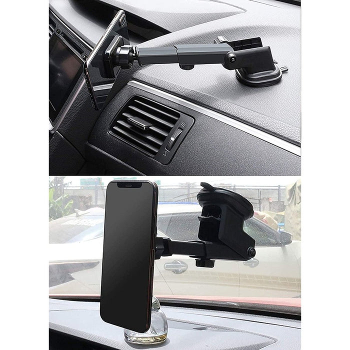 Telefoonhouders Auto Voorruit en Dashboard met Magneet - Magneetfunctie - GSM Houder - Auto Accessoires - Car Phone Holder - Mobiele Houder - Autohouder - Telefoonhouder Universeel - Magnetische Telefoonhouder - Cadeau - Handsfree Houder