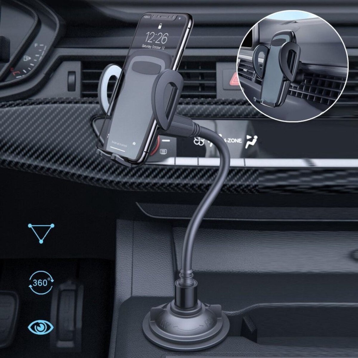 Auto Cup Houder Expander Verstelbare Cup Telefoon Houder Auto Cup Drink Houder Organizer