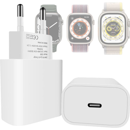 USB C Adapter voor Apple Watch Series 8 en Ultra - Snellader voor Apple Watch 8 en Apple Watch Ultra - Opladers - Phreeze