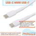 USB C Kabel - USB-C Oplader - 60W Type-C Kabel met Super Fast Charging - Snellaadfunctie Opladerkabel - Samsung Oplader - Samsung Oplaadkabel - Geschikt voor Samsung A12, S20, A52, A53, S22, S21, S20, S10, S22 Ultra, S22 Plus, Tab A8, S8, S7 - Kabels - Phreeze