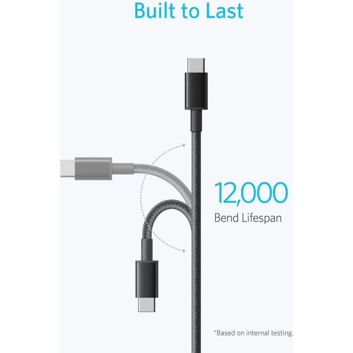 USB C Kabel voor Samsung - 2M - Snellaadfunctie - 100W - Super Fast Charge - Nylon Geweven - Geschikt voor USB-C Stekker Adapter Oplader - Kabels - Phreeze