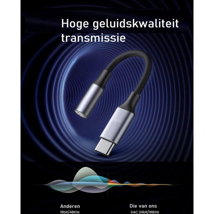 USB C naar Aux Adapter - Geschikt voor Samsung / Huawei / Xiaomi | USB C naar Headphone Jack | USB C naar Aux Headphone Jack | Samsung Audio Jack | Ondersteunt S20 / Note 20 / S10 / S10 Plus / Xiaomi / Huawei / OPPO / LG / SONY / NOKIA - Audio & Video - Phreeze