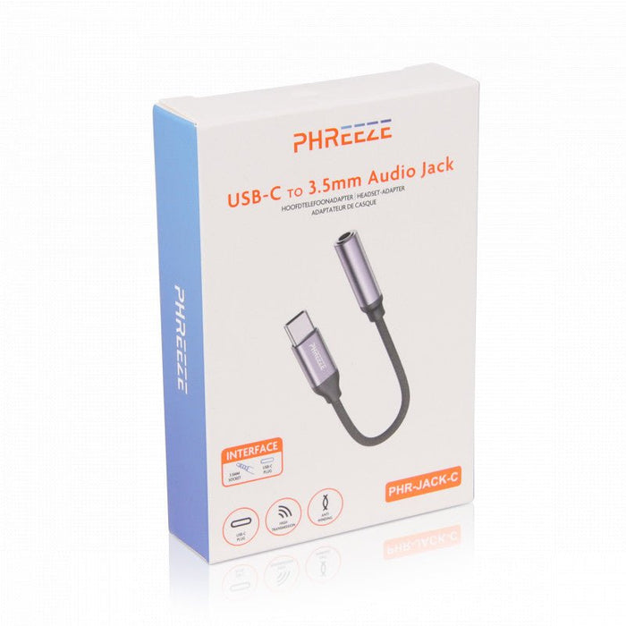 USB-C naar 3.5mm Headset Jack Adapter - Zwart USB-C naar 3.5mm Headset Jack Adapter - Zwart