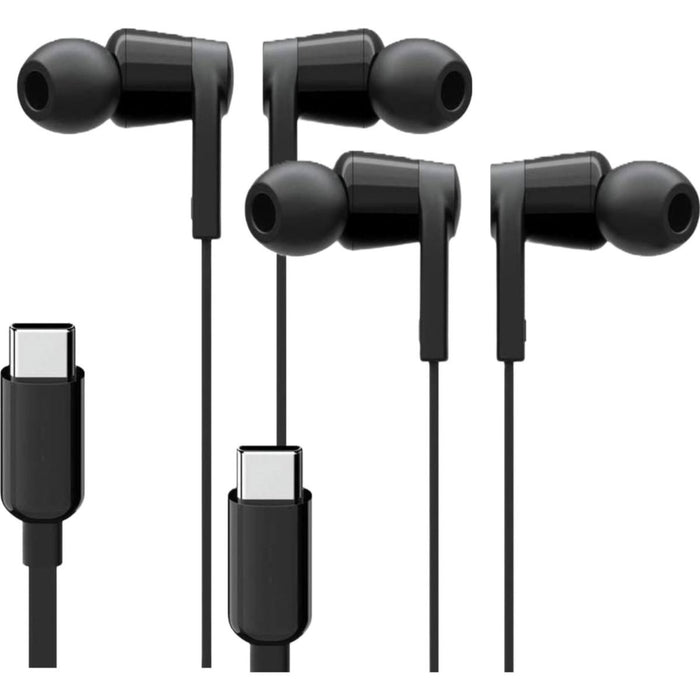 USB C Oortjes met Microfoon en Volumebediening - 2 Stuks - Type C Earphone - Geschikt voor Samsung A53, S22,S21,S20, Fold, Flip