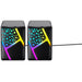 USB Speaker RGB - PC - 2.0 - Jack 3.5mm - USB voeding - 2x3 Watt - Zwart - Phreeze - RGB Verlichting - Computer - Phreeze