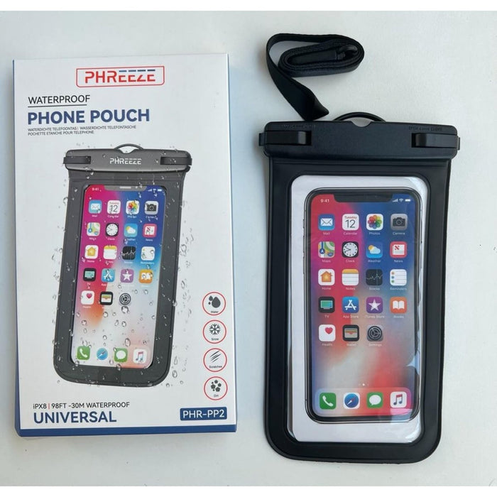 Waterdichte Hoesje voor Telefoon - 2 Stuks - IPX8 Water Bag Dry Bag Telefoonhoes - Geschikt om te Zwemmen, Vakantie, Skivakantie - iPhone 13 13 Pro Max 12 11 XR XS, SE 2022, SE2020, Samsung S22 S22+ S21 FE, Huawei- - Telefoonhoesjes - Phreeze