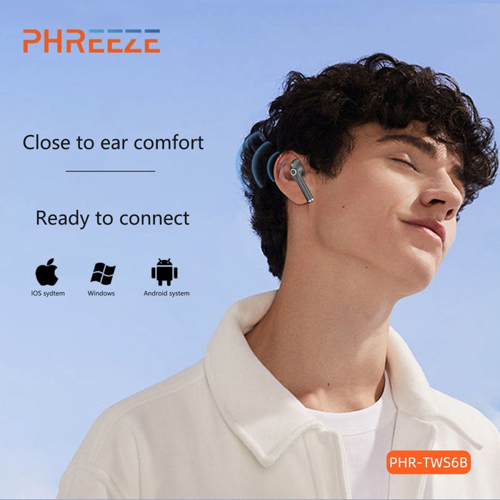 Wireless Earbuds - Draadloze Oordopjes Met Oplaadcase - USB-C - Zwart - Voor Apple - iPhone en iPad - Oordopjes - Phreeze